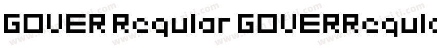 GOVER Regular GOVERRegular字体转换